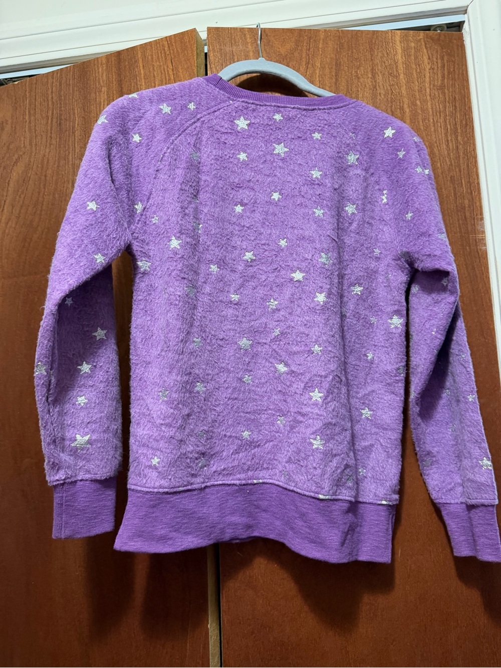 K-STATE Girls' Purple Star Pullover Sweatshirt - Picture 7 of 7